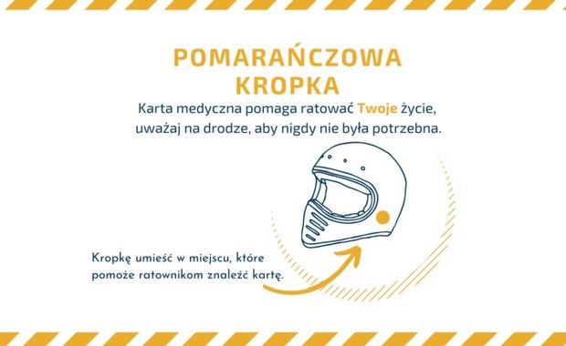 W Krakowie ruszyła akcja „Pomarańczowa kropka”. To projekt dla motocyklistów 