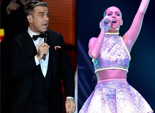 W Krakowie wystąpią m.in. Robbie Williams i Katy Perry - fot. Sascha Steinbach/Bradley Kanaris /Getty Images