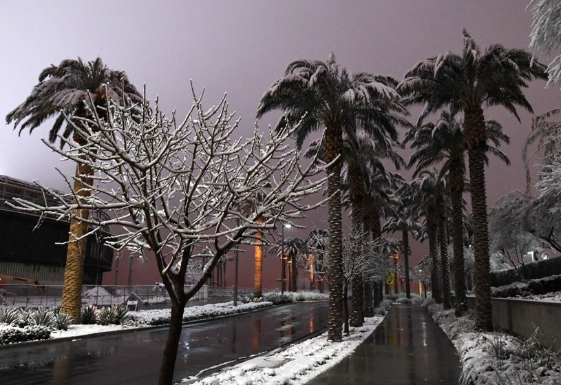 W Las Vegas spadł śnieg /ETHAN MILLER / GETTY IMAGES NORTH AMERICA /AFP