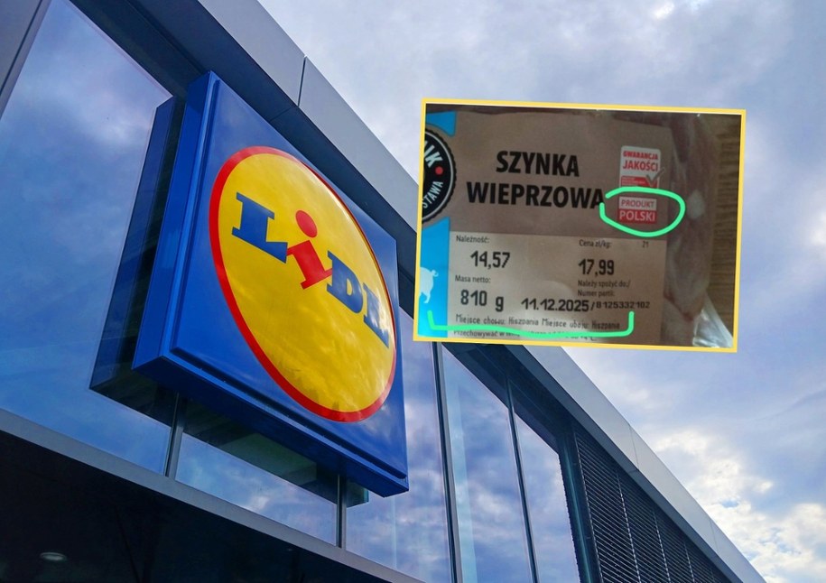 W Lidlu szynkę z Hiszpanii oznaczono jako "Produkt Polski" /Shutterstock