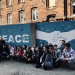 W Łodzi powstał pokojowy mural dla Ukrainy 