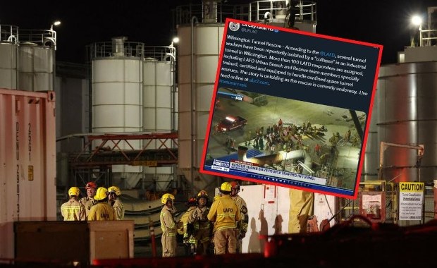 W Los Angeles zawalił się tunel. Akcja ratunkowa zakończona happy endem