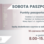 ​W Małopolsce kolejna "Sobota paszportowa"