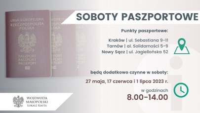 W Małopolsce kolejna "Sobota paszportowa"