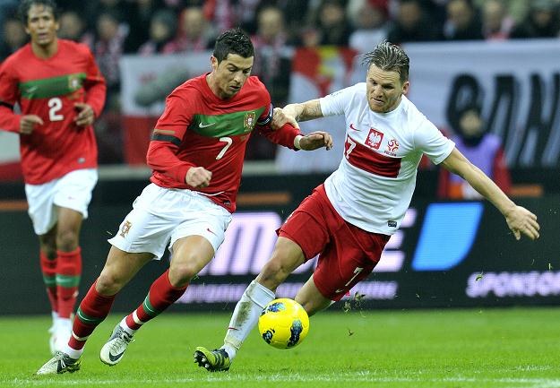 W meczu Polska - Portugalia rozegranym na Stadionie Narodowym w Warszawie padł bezbramkowy remis /AFP