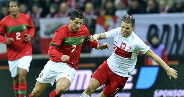 W meczu Polska - Portugalia rozegranym na Stadionie Narodowym w Warszawie padł bezbramkowy remis /AFP