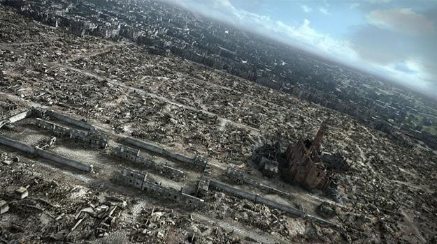 W "Mieście ruin" przedstawiono trójwymiarową panoramę ruin powojennej Warszawy /materiały prasowe