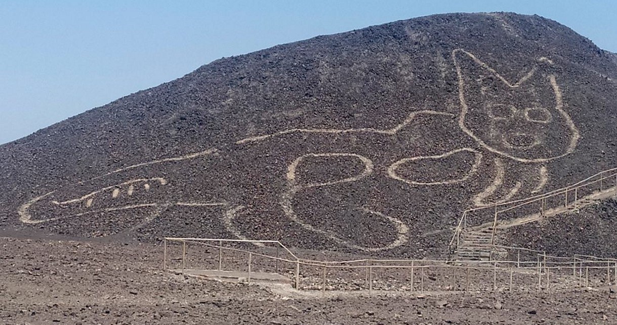 W Nazca odkryto gigantyczny rysunek kota, który liczy sobie 2000 lat [FILM] /Geekweek