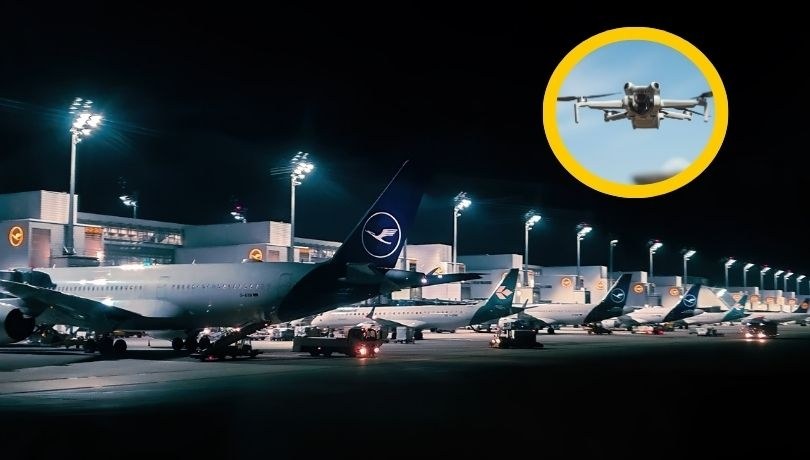 W nocy w pobliżu lotniska im. Franza Josefa Straussa w Monachium pojawiły się drony (zdjęcie poglądowe) /Shutterstock