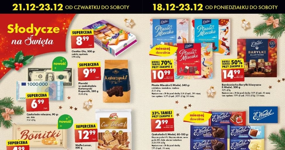 W nowej ofercie Biedronki są duże rabaty na słodycze! /Biedronka /INTERIA.PL