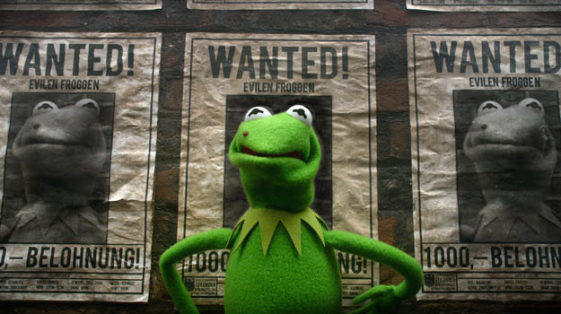 W nowych "Muppetach" Kermit znajdzie się na liście gończym. /materiały dystrybutora