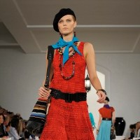 Kreacja projektanta Ralpha Laurena na pokazie Fashion Week w Nowym Jorku