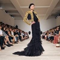 Kreacja projektanta Ralpha Laurena na pokazie Fashion Week w Nowym Jorku