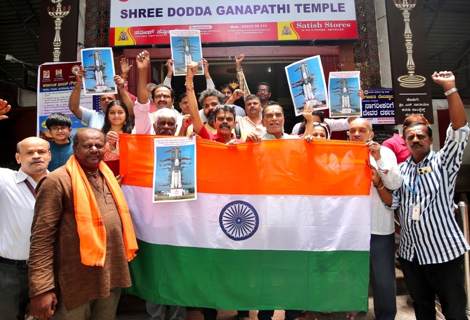 W oczekiwaniu na misję sondy Chandrayaan-3 /JAGADEESH NV /PAP/EPA