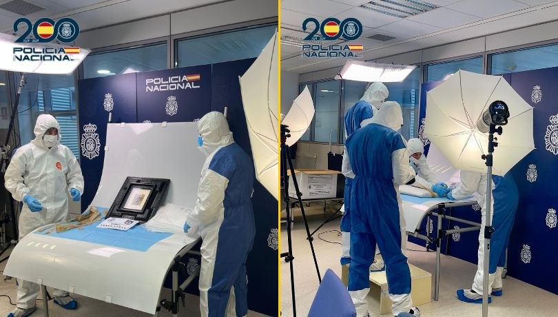 W piątek hiszpańska policja poinformowała o odnalezieniu dzieła /Policia Nacional /