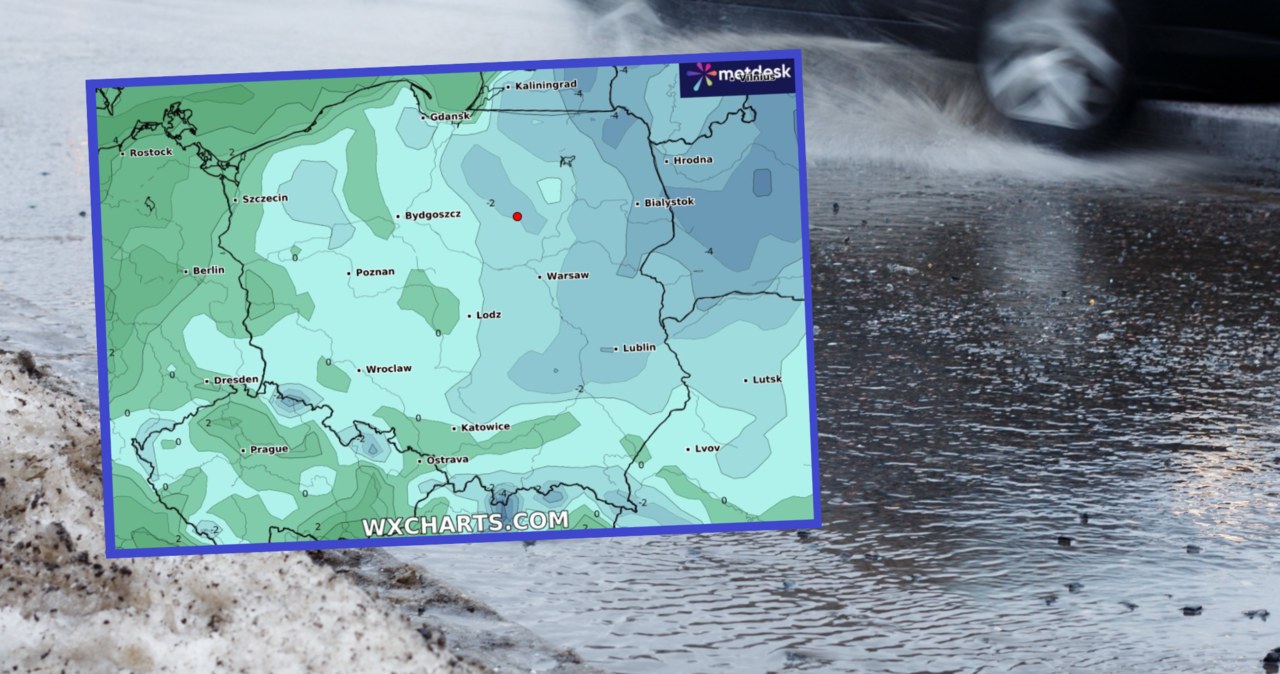 W piątek na południu Polski na drogach może być niebezpiecznie. Prognozowane są alerty IMGW dla sześciu województw /joynik/123rf/WXCHARTS /