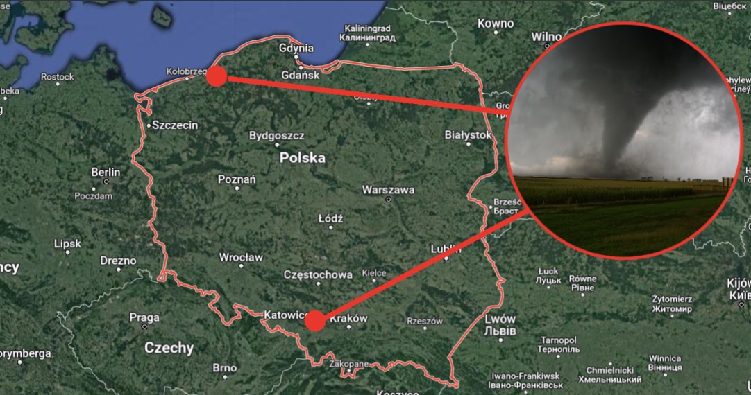 W Polsce rónież mamy Aleję Tornad. Czy wiesz, gdzie? /Google Maps /123RF/PICSEL