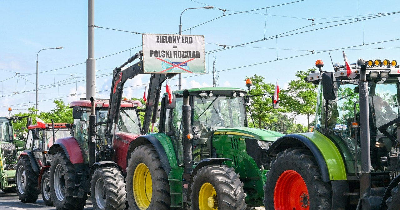 W Polsce wielu rolników w ostatnich miesiącach wyszło na ulice z powodu Zielonego Ładu /Lukasz Gdak/East News /East News