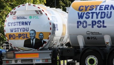 W Polskę ruszają "cysterny wstydu PO-PSL". Morawiecki: Trzeba się zabrać za tych bandytów