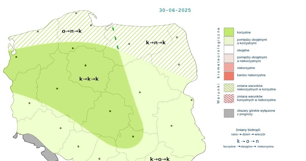 W poniedziałek aura w zdecydowanej większości kraju będzie korzystna /IMGW /