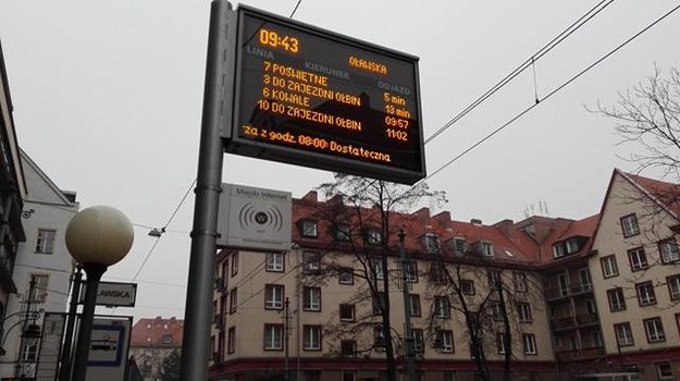 W poniedziałek tablice wyświetlały informację o tym, że jakość powietrza we Wrocławiu jest dostateczna /Bartłomiej Paulus /RMF FM