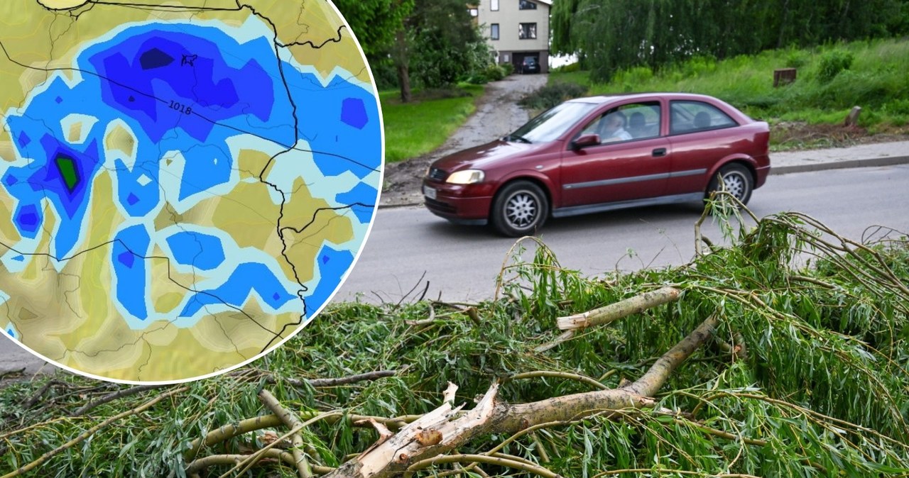 W poniedziałek zrobi się chłodno - nigdzie nie będzie nawet 20 st. C. W centrum i na północy trzeba też uważać na niebezpieczne burze /PAP/Wojtek Jargiło/WXCHARTS /