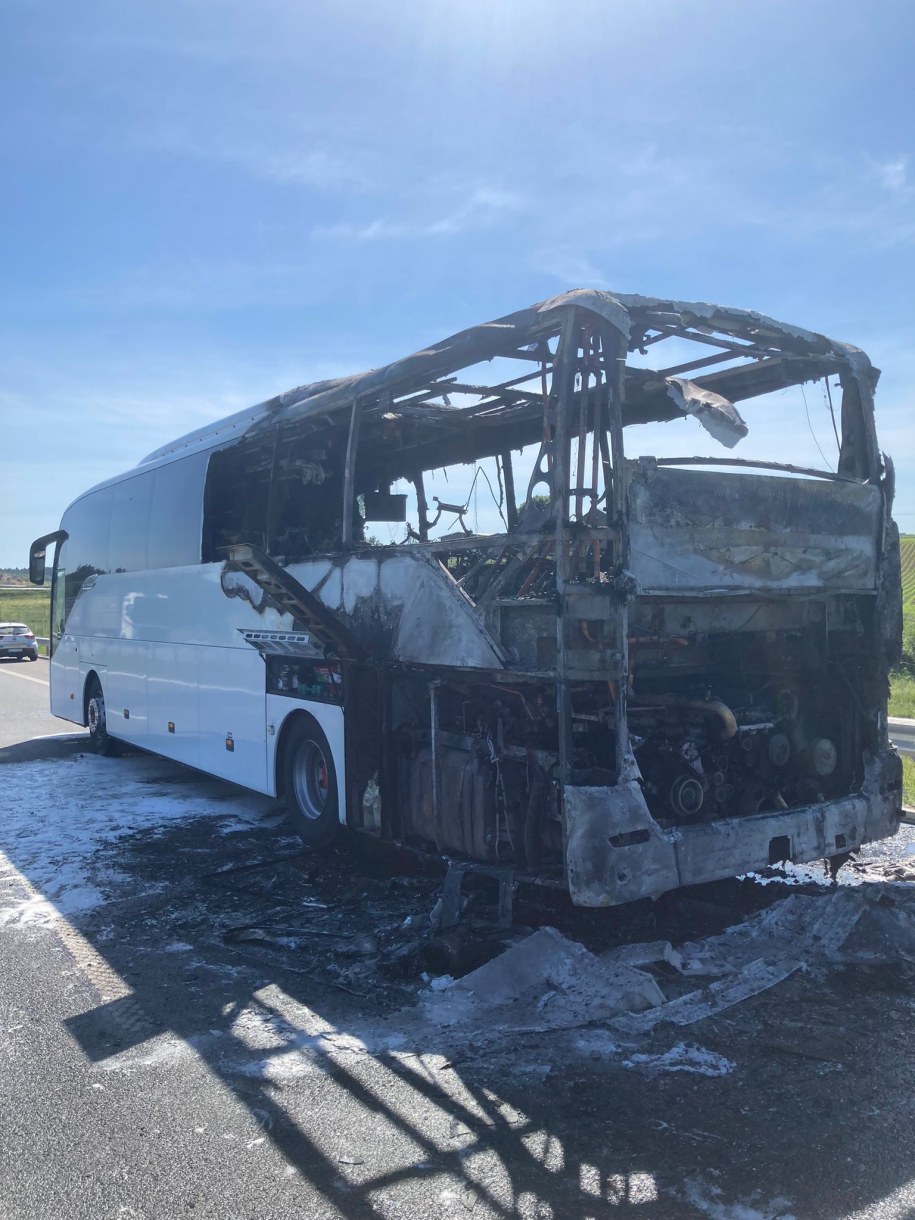 W pożarze nikomu nic się nie stało /PSP w Ostródzie /Państwowa Straż Pożarna