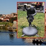 W Pradze stanął pomnik. To Putin przedstawiony jako goblin zakręcający kurek z gazem