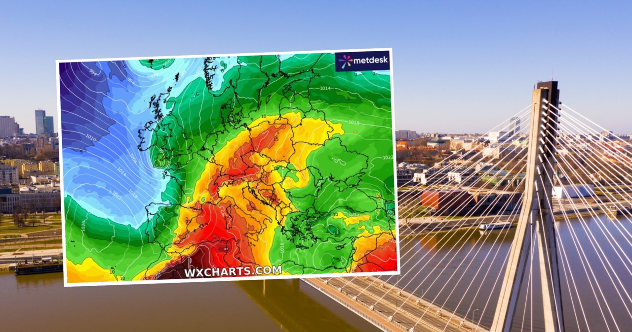 W praktycznie całej Polsce w poniedziałek będzie bardzo ciepło i słonecznie. Nieco deszczu może pojawić się na północy /jackf/123rf/WXCHARTS /
