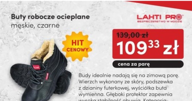 W promocji dostępne są również buty robocze ocieplane. /Fot. 3W /INTERIA.PL