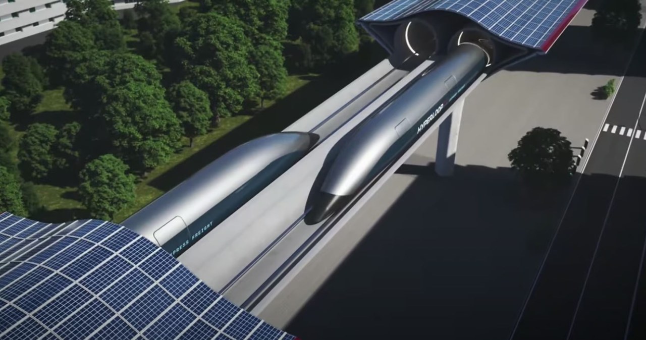 W przyszłości w ten sposób będą podróżować zarówno ludzie, jak i towary /HyperloopTT /materiały prasowe