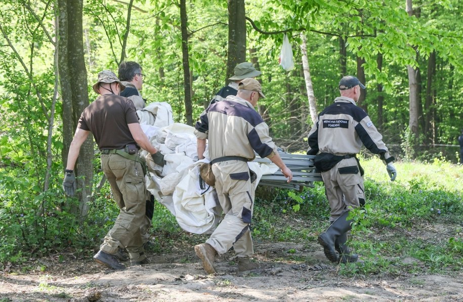 W Puźnikach na Ukrainie trwają ekshumacje polskich ofiar ukraińskich nacjonalistów /Wojciech Olkusnik/ /East News