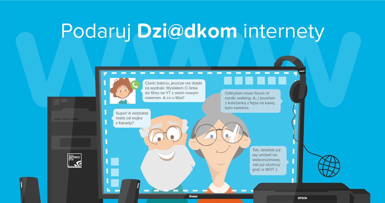 W ramach akcji „Podaruj dzi@dkom internety” Wrocławskie Centrum Seniora, otrzymało najnowszy sprzęt komputerowy /materiały prasowe