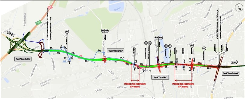 W ramach drogi powstaną m.in. dwa tunele /GDDKiA