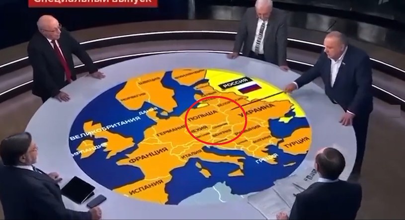 W rosyjskiej telewizji sporo mówiono o Polsce /Twitter