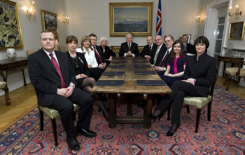 W rządzie Johanny Sigurdardottir, b. premier Islandii,  znalazło się sporo kobiet /AFP