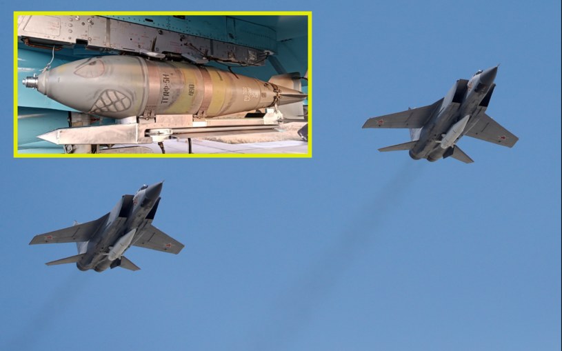 W sieci pojawiło się zdjęcie modyfikacji rosyjskiej bomby, która wygląda na zrobioną w pierwszym lepszym garażu /SERGEI KARPUKHIN