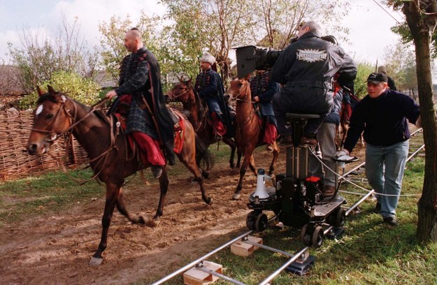 W skansenie Muzeum Wsi Mazowieckiej w Sierpcu kręcono zdjęcia do filmu "Ogniem i mieczem" /	WOJTEK SZABELSKI /PAP