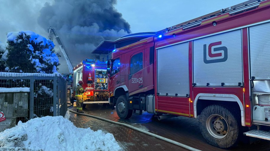 W Skawinie wybuchł duży pożar /PSP /