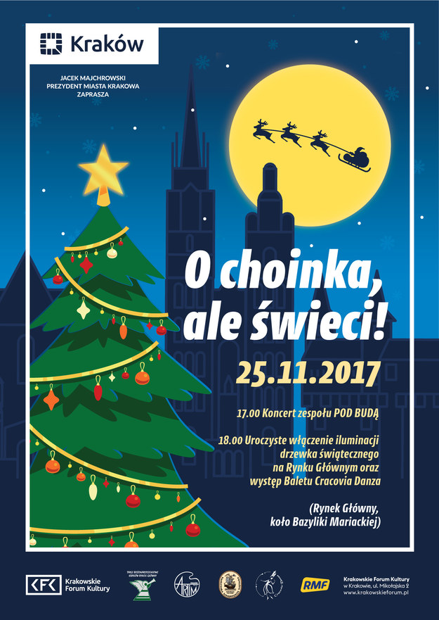W sobotę 25 listopada Kraków rozświetlą pierwsze świąteczne iluminacje. /Materiały prasowe