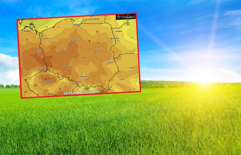 W sobotę wyż Quiteria przyniesie do Polski słoneczną i suchą pogodę. IMGW prognozuje, że takie warunki będą przez cały dzień /123rf/wxcharts /