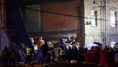 W Sosnowcu runęła kamienica, nie żyje przysypana kobieta. "Budynek kompletnie się rozleciał"