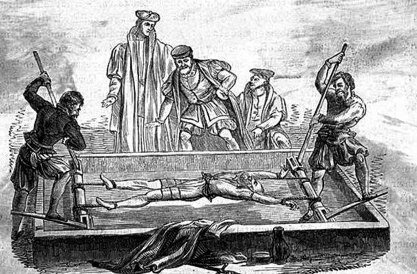 W średniowieczu kaci mieli wiele spektakularnych sposobów na zabicie skazańca /Wikimedia Commons – repozytorium wolnych zasobów /INTERIA.PL/materiały prasowe