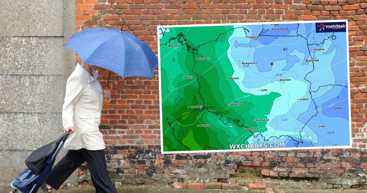 W środę będzie deszczowo praktycznie w całym kraju. Jak prognozuje IMGW jednocześnie będzie ciepło, szczególnie w zachodniej części Polski /defotoberg/123rf/WXCHARTS /