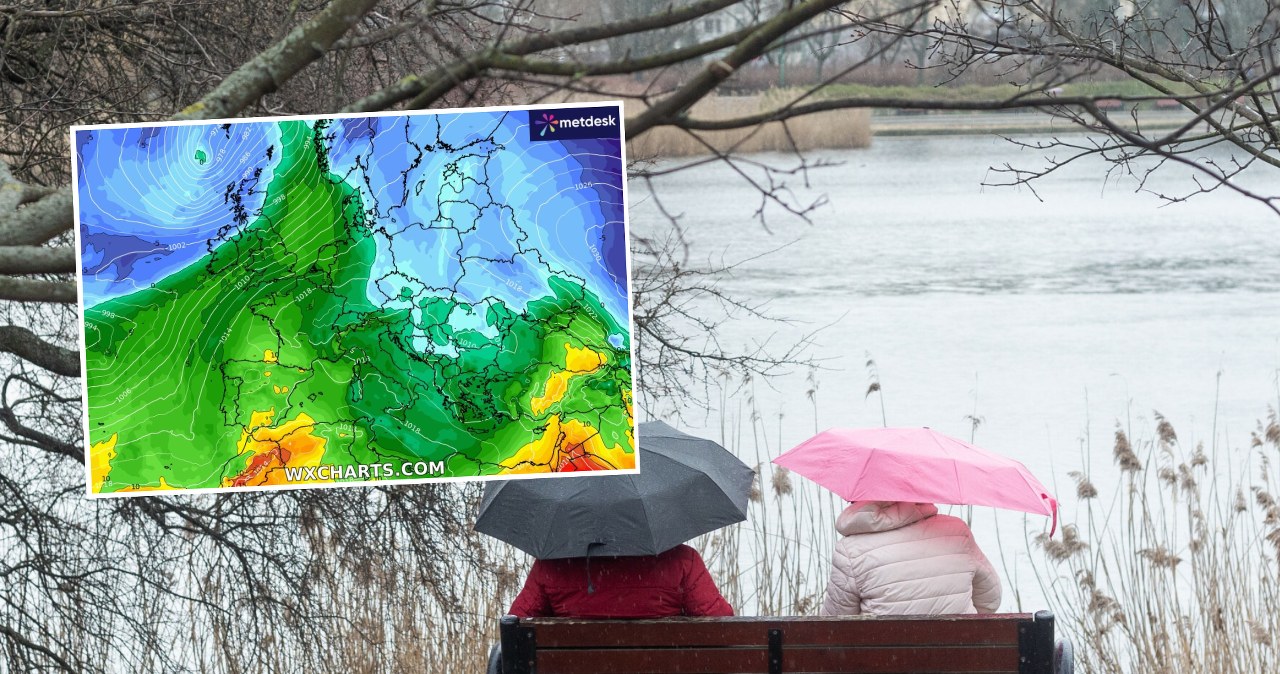 W środę pogoda będzie nieprzyjemna i deszczowa w większości kraju. Rano lokalnie mogą się utrzymywać gęste mgły /Tomasz Jastrzebowski/REPORTER/WXCHARTS /