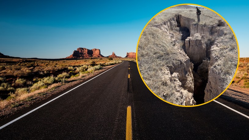 W Stanach Zjednoczonych pojawiły się gigantyczne szczeliny. /Arizona Geological Survey at the University of Arizona/Facebook /123RF/PICSEL