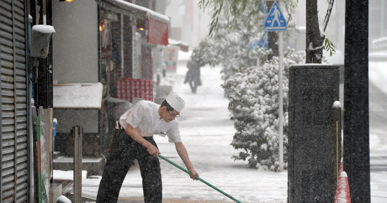 W stolicy Japonii śnieg pada od kilku dni /TORU YAMANAKA /AFP