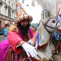 Jak co roku na ulice Krakowa wybiegł harcować Lajkonik