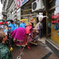 Jak co roku na ulice Krakowa wybiegł harcować Lajkonik