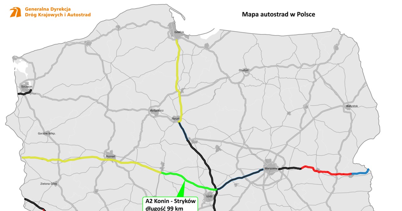 W sumie w Polsce mamy 4,9 tys. km dróg szybkiego ruchu, z czego nieco ponad 1,8 tys. km to autostrady. /GDDKiA